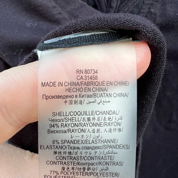 BCBGMaxazria Women's Black Drapery Tank Top Sheer Size M - Picture 3 of 6